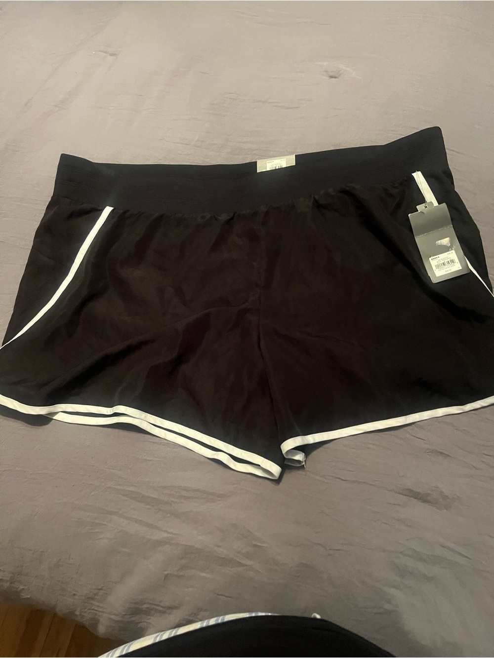 tek gear Black Athletic Shorts with White Piping